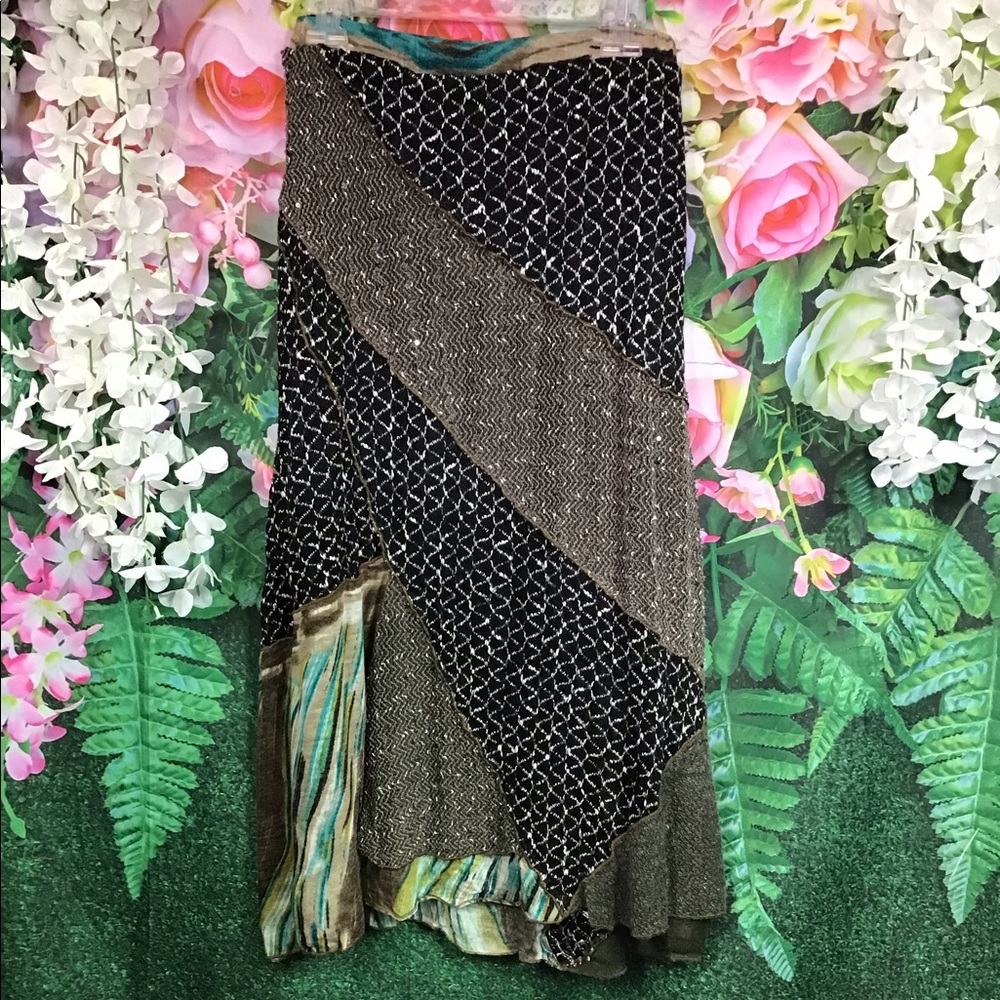 Paniz Knit Patchwork Skirt - image 6